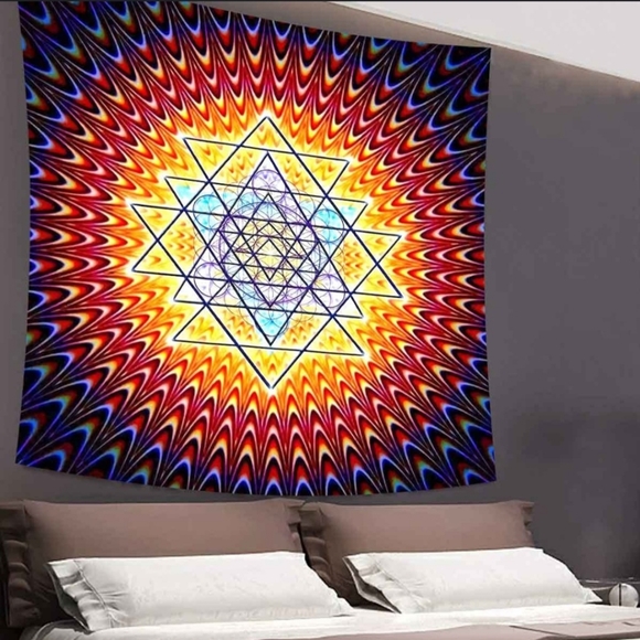 Tapestry NEW IN PACKAGE. 60" x60" beautiful bright colors. Any room or outside - Picture 2 of 8